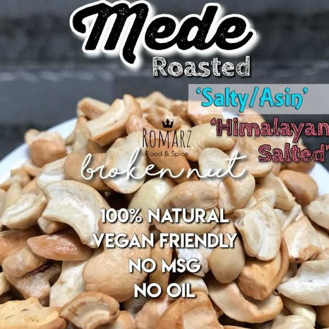 

Kacang Mede Oven Asin Pecah - 250Gr Mede Panggang Mente Oven Pecah Allshop
