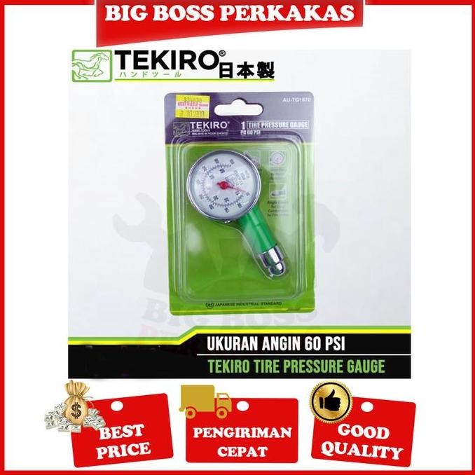 TEKIRO pengukur tekanan angin ban 60 psi / tire pressure gauge dial
