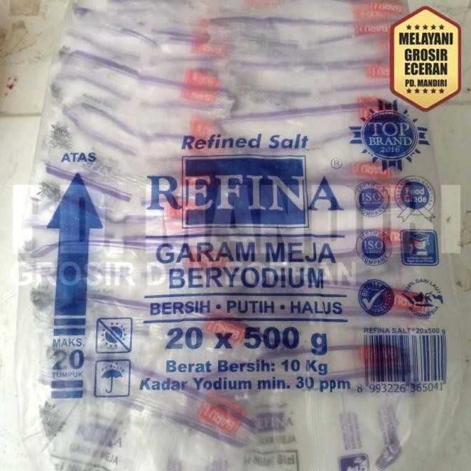 

REFINA 500 GR / GARAM MEJA BERYODIUM / PUTIH HALUS