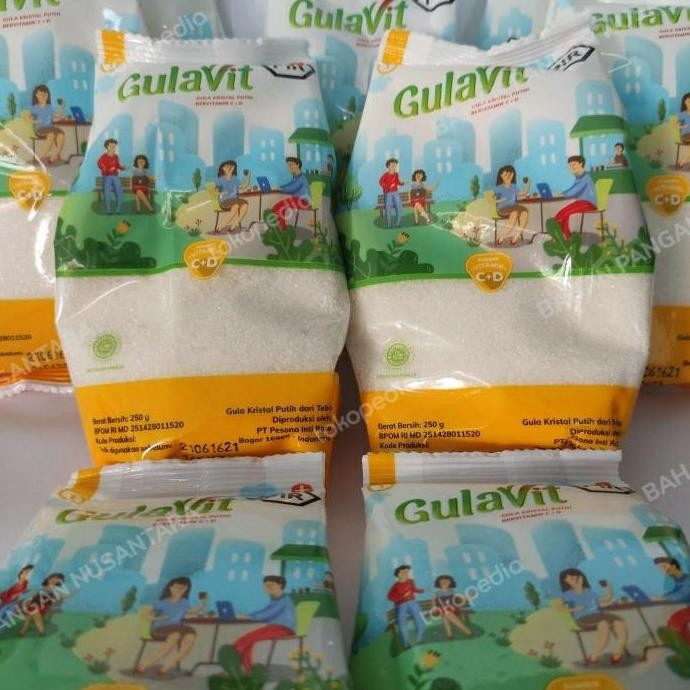 

Gula Pasir Gulavit 250 Gram Gula Bervitamin