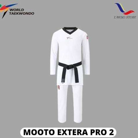 TERBARU MOOTO EXTERA PRO 2 KYORUGI UNIFORM DOBOK  / DOBOK TAEKWONDO ORIGINAL BISA GRAB