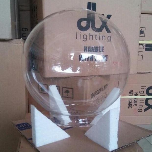 Hanya kaca Lampu taman Bulat Bening diameter 22.5 cm EA