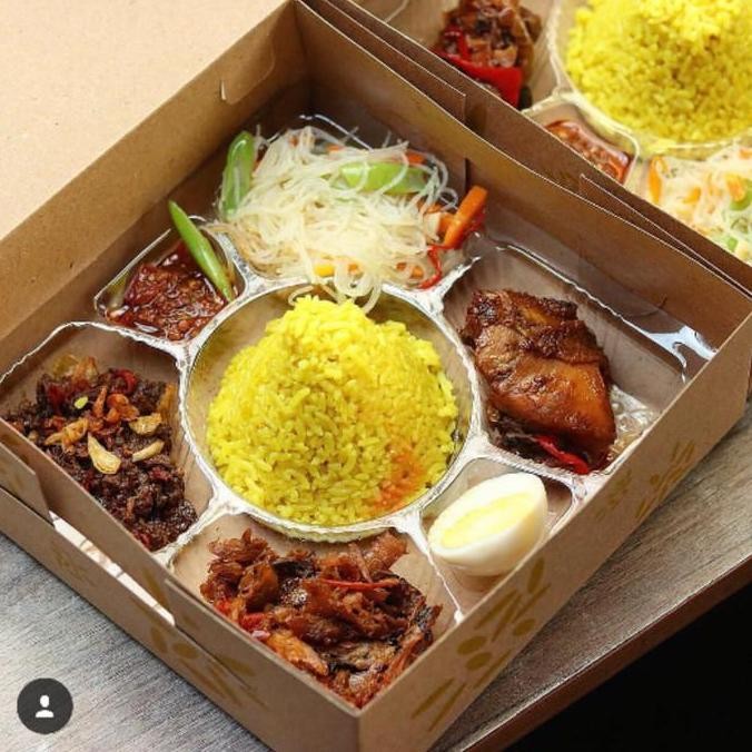 1Set Box Nasi + Mika Nasi Sekat 7 Harga Grosir/ Box Tumpeng/Dus Nasi
