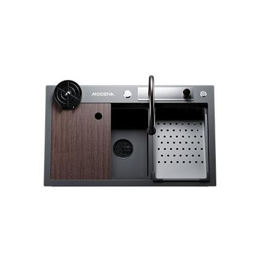 Modena Sink KS 3190 HTGM / KS3190HTGM / 3190HTGM Bak Cuci Piring Baja Keran Wastafel Set