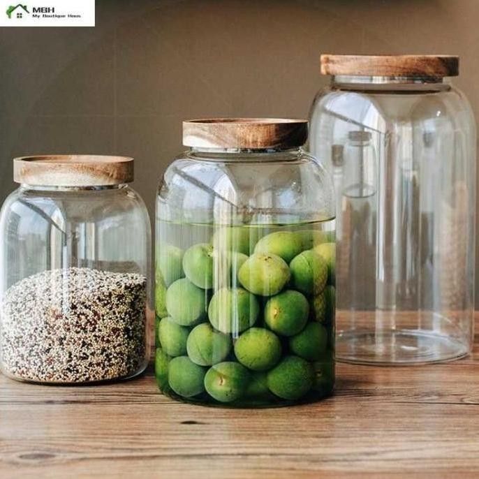 Toples Kaca Penyimpanan Makanan Glass Storage Jar - Hc125