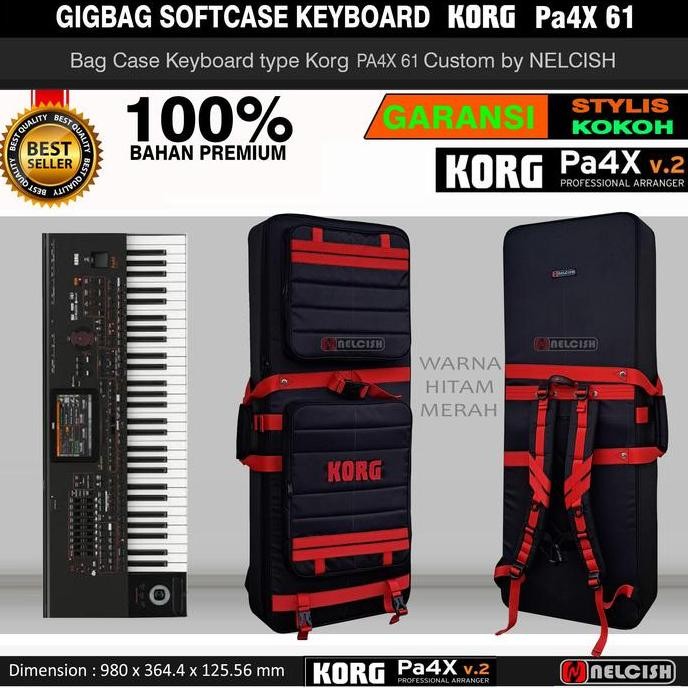 TERBARU Tas Gigbag Softcase Keyboard Korg PA4X Professional Arranger Pa4x