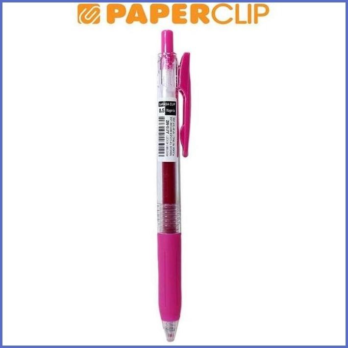 

STOCK NEW BALLPOINT ZEBRA SARASA CLIP 05 MAGENTA TERLARIS