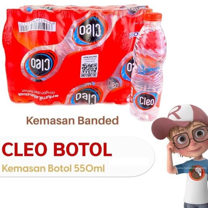 

CLEO BOTOL ECO SHAPE 550ML AIR MINERAL CLEO ECOSHAPE 550 ML DUS 24