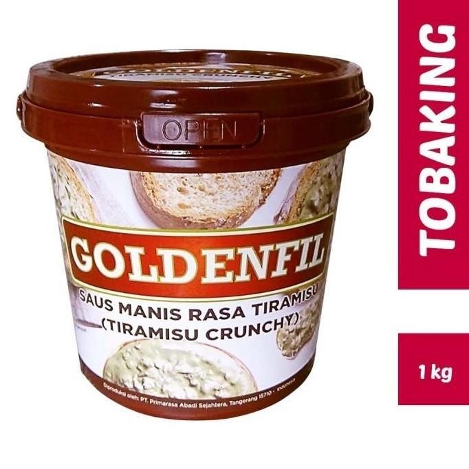 

GOLDENFIL Tiramisu Crunchy 1kg selai saus asam manis rasa tiramizu