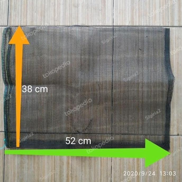 Wadah Kantong Jaring Hitam Media Filter Kolam Koi Besar Bioball
