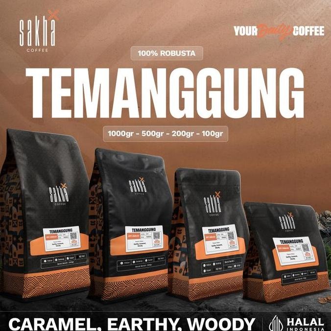 

Kopi Robusta Temanggung Coffee Bean Espresso Roasted Beans Biji Bubuk TS