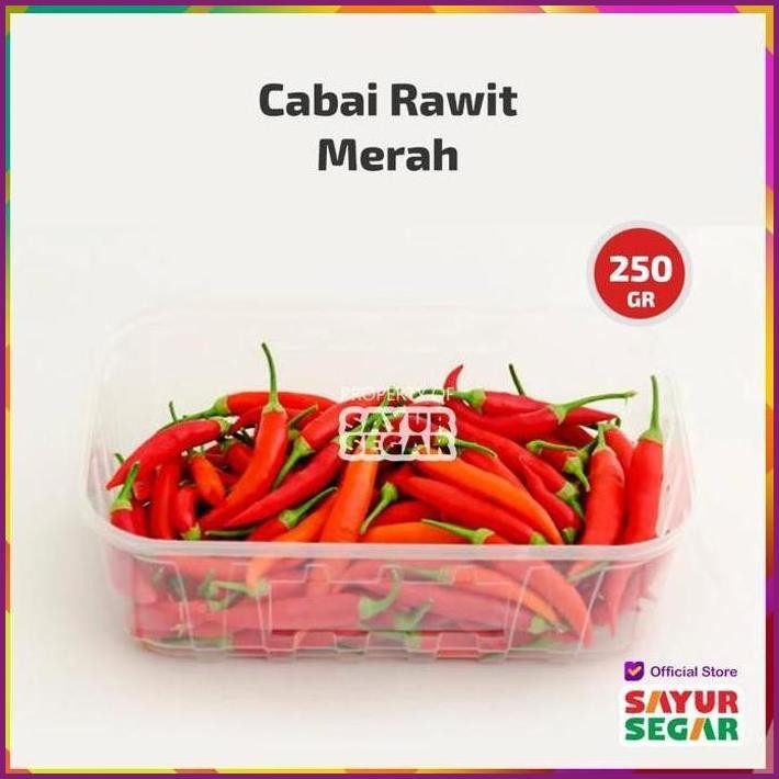 

STOCK READY CABAI SETAN / CABE RAWIT MERAH [250G] FRESH TERBARU