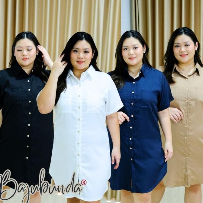 Df259>> Ld 120 Dress Jumbo Big Size Wanita Elisa