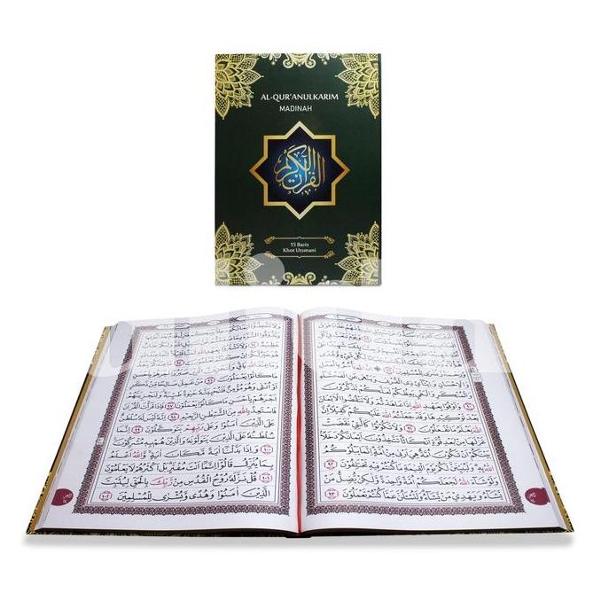 Al-Quran Madinah Alquran Samsia Jumbo Al Quran Lansia Khot Utsmani