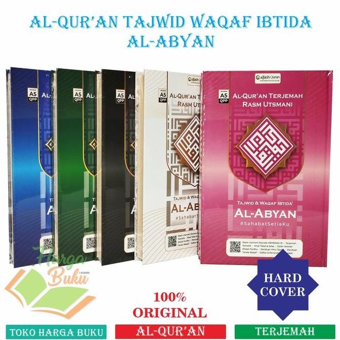 Al-Quran Al-Abyan A5 HC Rasm Utsmani Terjemah Tajwid Warna Waqaf Ibtida Penerbit Alfatih Quran