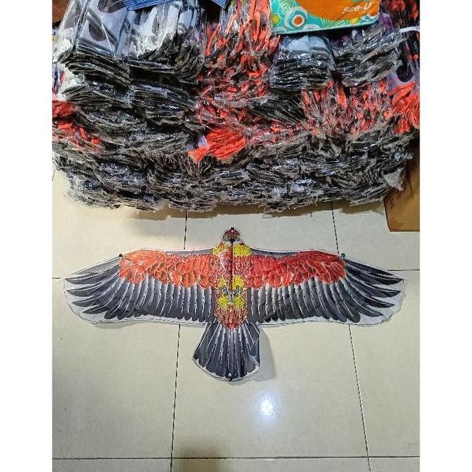 Layangan Elang Kain Parasut PANJANG 1.2 METER / Layangan Seot / Layang Layang Pantai Waterproof / La