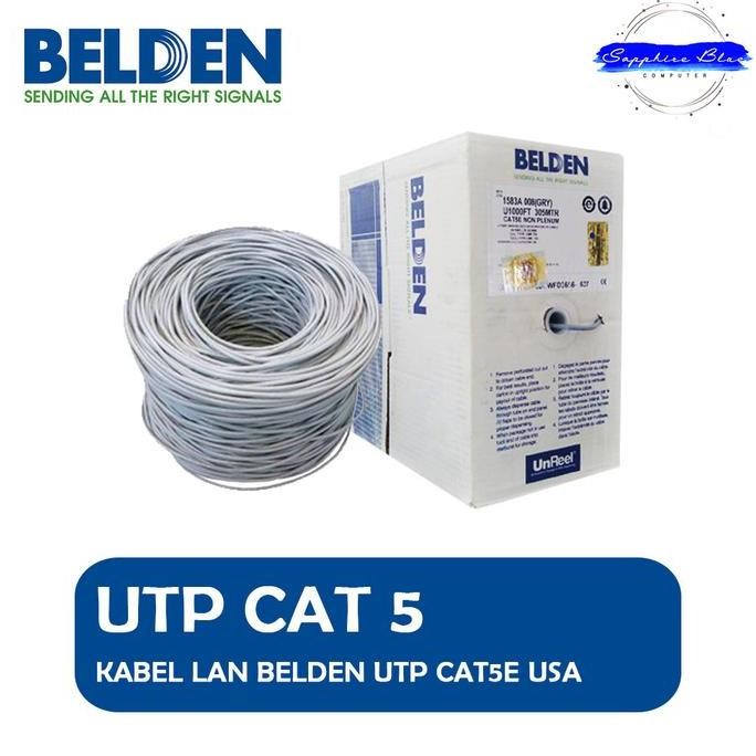 TERMURAH - Kabel LAN BELDEN CAT 5E USA UTP CAT 5 CAT5E roll 305mtr ORIGINAL