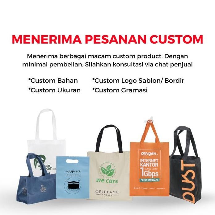 

Super Goodie Bag Spunbond Oval Ukuran 20X25 Kodian - Warna Biru Muda