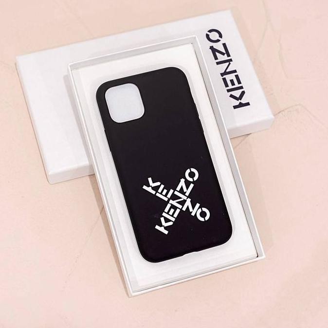 BEBAS ONGKIR - Kenzo Iphone case logo cross iphone 11 pro max black logo