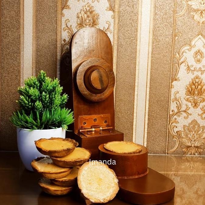 Cetakan Pie Susu Bali/Pie Susu Bali Surya/Cetakan Kue Pie Bali Alat Cetak Pie Bahan Mix Kayu Jati Ge
