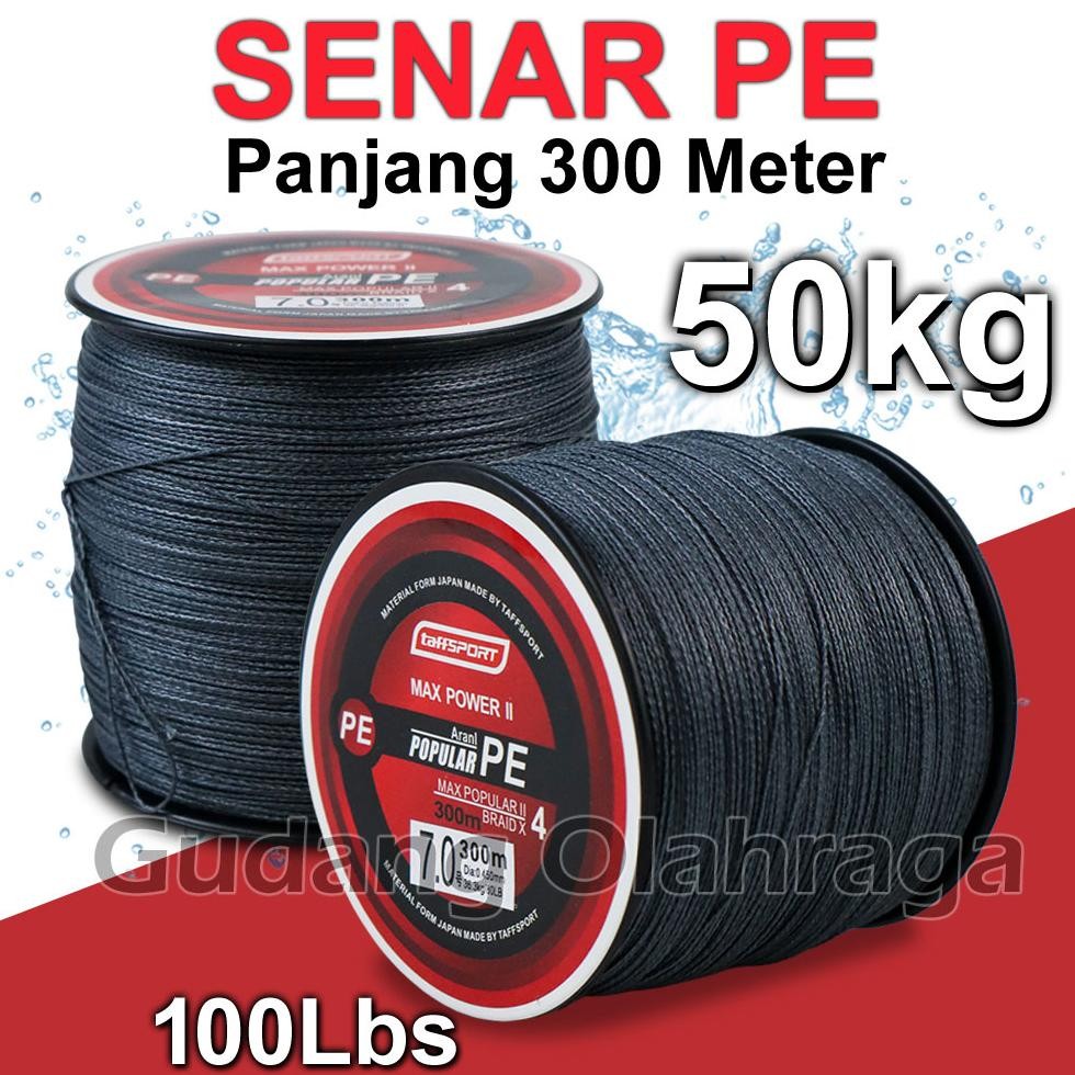 [Kecil Taffsport Braided Thick Line 300M Tali Benang Senar Pancing Pe Murah Kuat Anti Keriting Sth-6