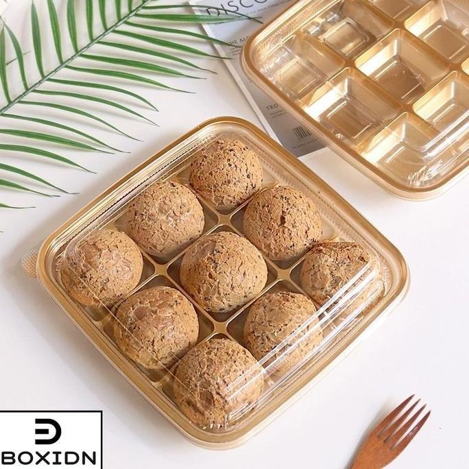 Box Mika mooncake 75gr Box mika sekat 9 box kue bulan 83gr Tray Kue