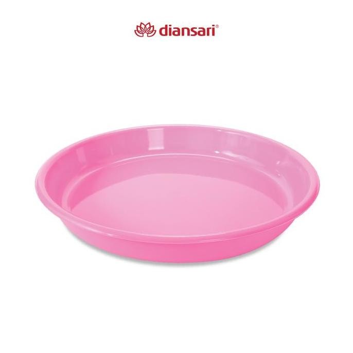 DIANSARI - Baki/Nampan Plastik Cantik Bulat Polos