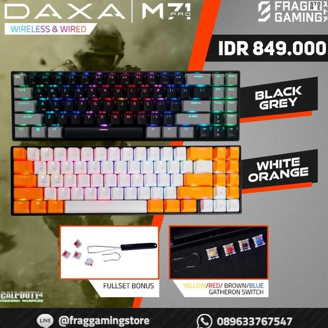 Rexus Daxa M71PRO / M71 PRO Bluetooth Wireless Mechanical Keyboard