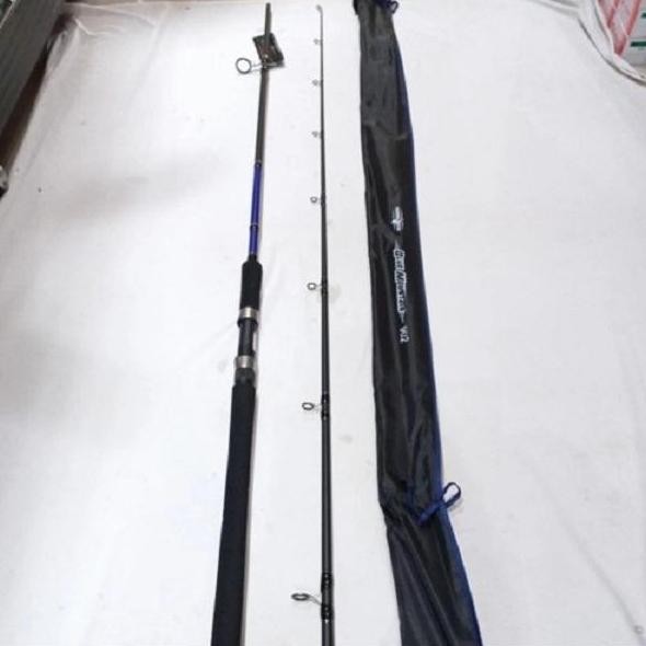 Tongkat pancing joran hammer head blue mountain joran carbon hollow