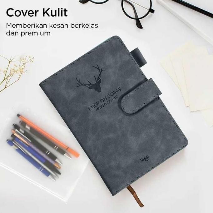 Buku Jurnal Catatan Hardcover Notebook Diary Aesthetic Ukuran A5 70Gsm 360 Halaman Buku Catatan Teba