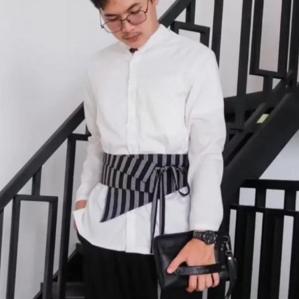 Salt Obi Belt Tenun - Obi Belt - Ikat Pinggang Tenun - Belt Wanita/Pria Ja-121