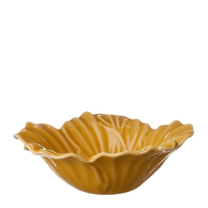 Rice Bowl / Mangkok Nasi Jenggala Hibiscus 13 x 4,5 cm Kuning