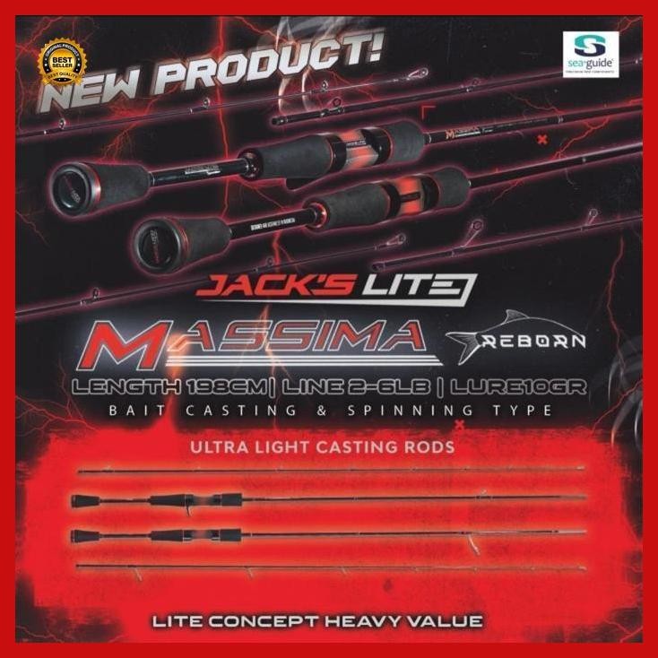 Cod - Joran Pancing Massima Reborn Msr 662Ul Jack'S Lite By Jack Vision Bestseller