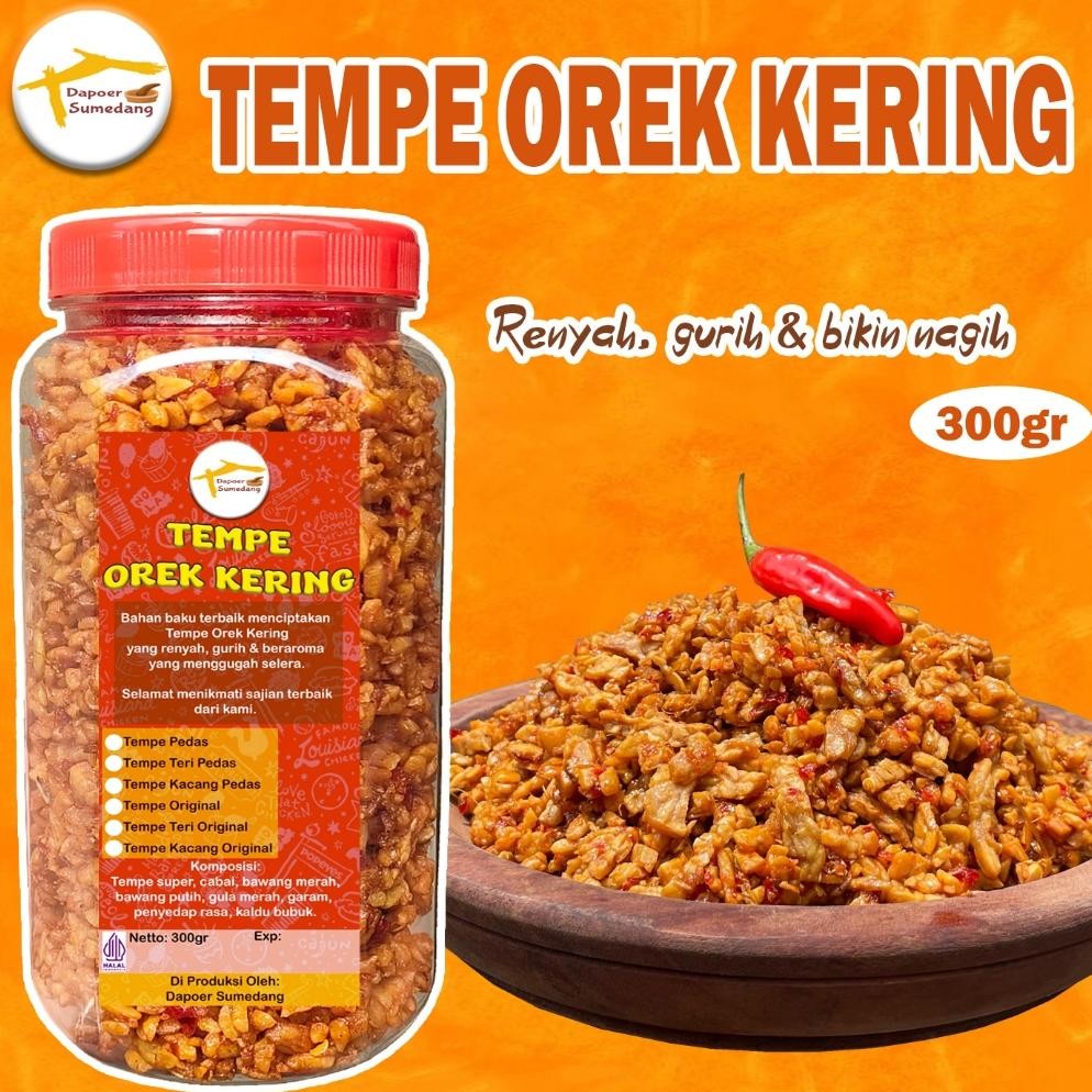 

TERLARIS KERING TEMPE PEDAS MANIS/TEMPE OREK TERI KACANG/OREK TEMPE PEDAS BALADO Siap kirim