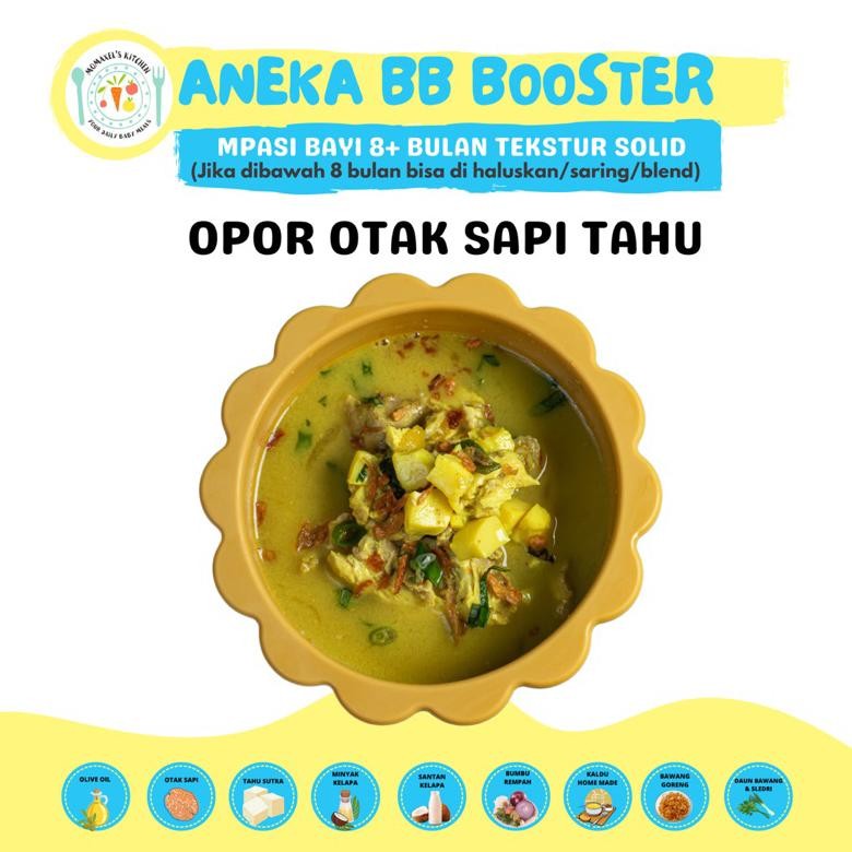 

READY STOK Opor Otak Sapi Tahu (Catering Makanan Bayi Mpasi Frozen Beku / Penambah Berat Badan Anak) Siap kirim