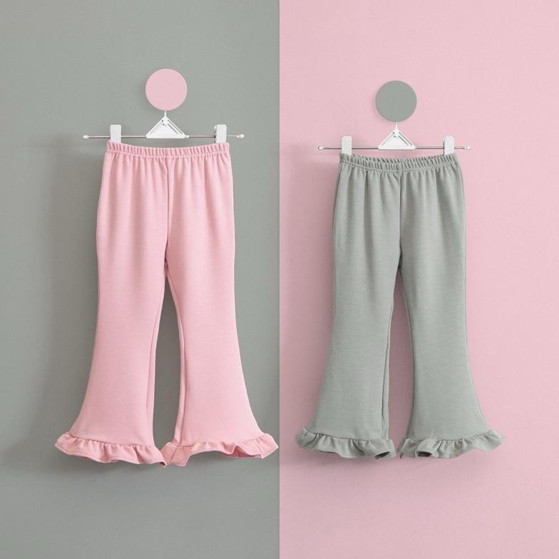 [Kecil Little Mebie - Seera Pants | Celana Cutbray Anak Perempuan Flare Pants Ty-65