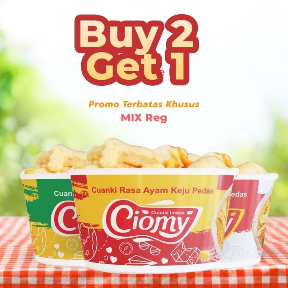 

TERMURAH CIOMY - Paket Bundling 3 All Varian Reguler/ Cuanki Ayam Pedas Kuah Keju/ Cuanki Ayam Pedas Reguler/ Cuanki Kuah Soto Siap kirim