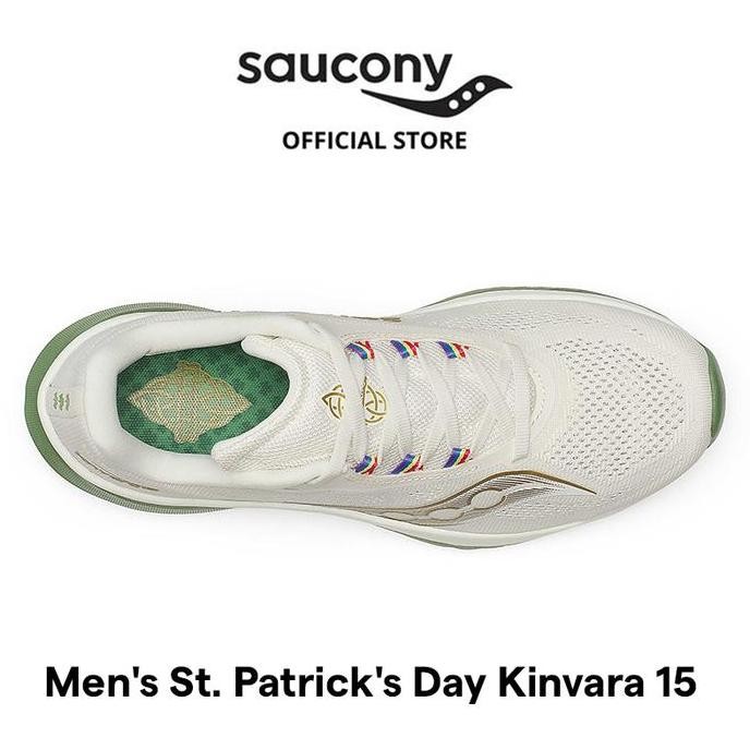 Sepatu Lari Pria Saucony Shoes St. Patrick'S Day Kinvara 15 Men'S - Irish Cream