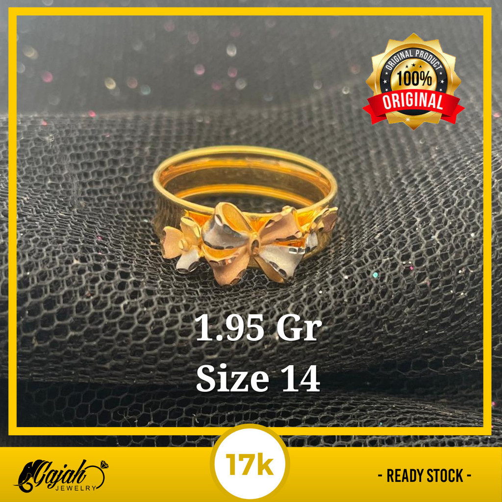 Cincin Emas 17K 1.95 Gram Toko Emas Gajah Online Salatiga 7801