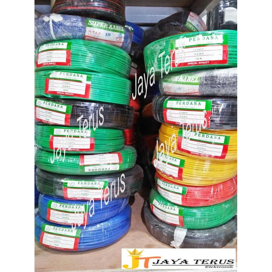 Promo kabel nyaf 1x2,5 mm perdana/kabel serabut 1x 2.5 mm/kabel Kabel 14AWG COD