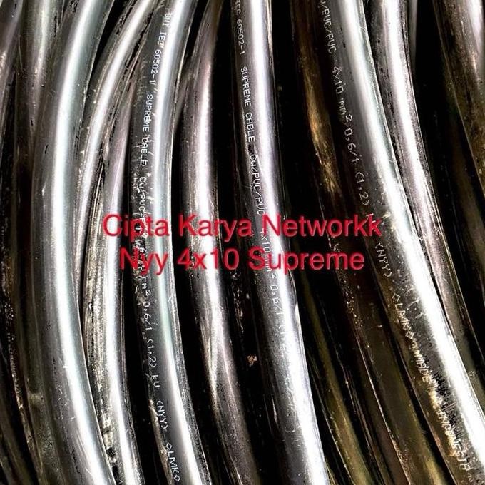 Promo Kabel Supreme Nyy 4x10 Engkel / Tufur Supreme 4x10 Potongan / NYY 4x10 mm Supreme COD