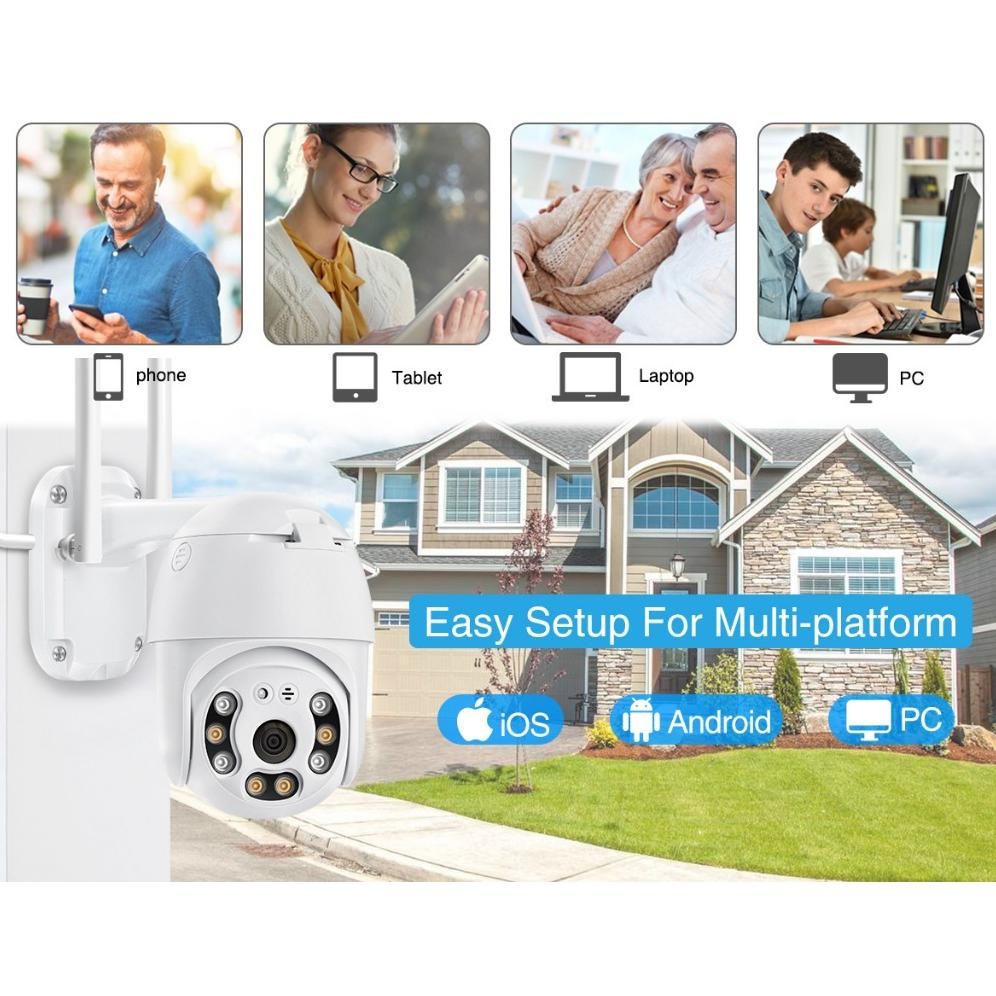 V380 Cctv 4Mp Fhd Wireless Wifi 360 Derajat Smart Outdoor Waterproof Ip Camera