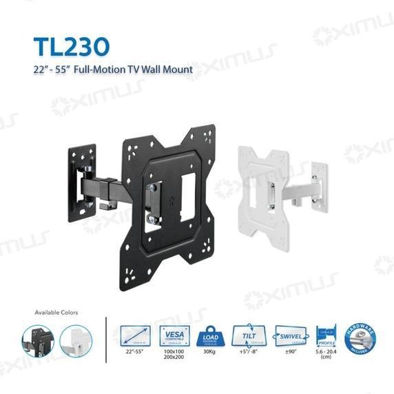 Braet Tv Led Lcd Monitor 2255 Oximus Tl230 Fullmotion Wall Mount