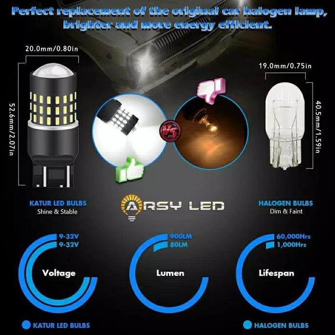 Lampu Rem T20 4 kawat LED Emperor Mobil Brio Calya Sigra Mobilio Rush