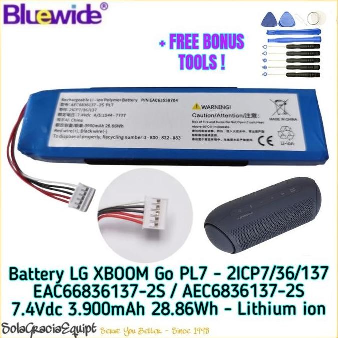 HARGA DISC - Batre / Baterai / Battery LG XBOOM GO PL7 ~ 7.4V 3.900mAh 28.86Wh - Lithium ion