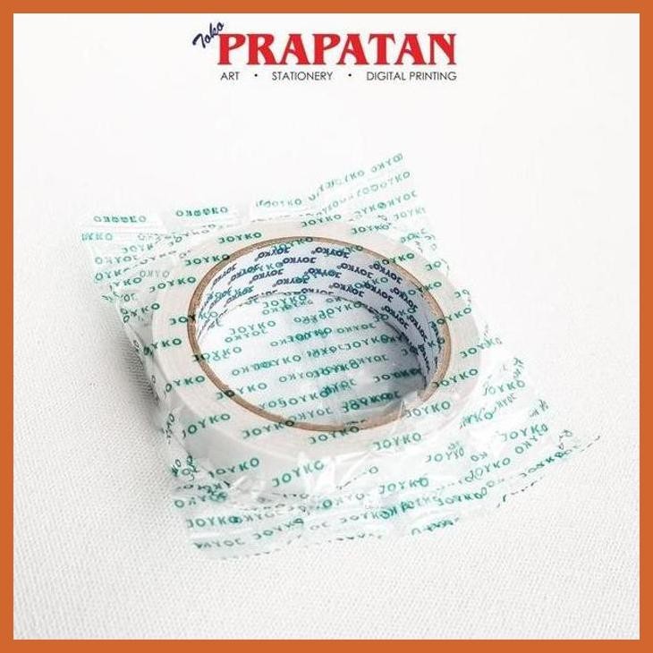 

(ATK) DOUBLE TAPE JOYKO 24MM/ DOBEL TAPE JOYKO 24MM ALAT TULIS LUKIS SEKOLAH KULIAH GAMBAR KANTOR