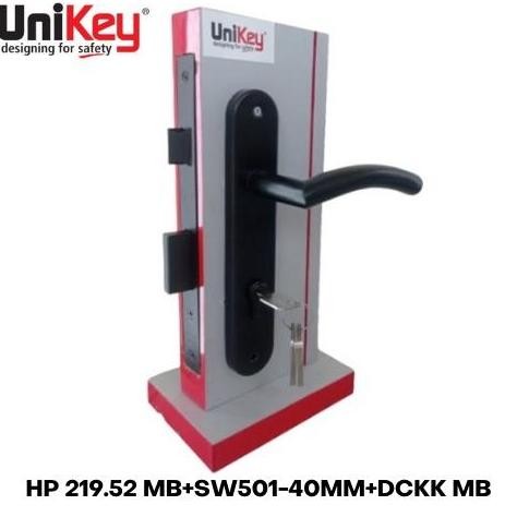 Unikey Handle On Plate Set Black Hp 219.52 Mb+Sw501-40Mm+Dckk Mb