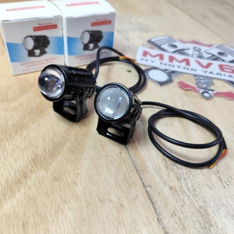 [Kecil Lampu D2 Laser Lampu Led Motor Lampu Tembak D2 Pro Laser 40 Watt Sorot Lampu Variasi Motor Mo