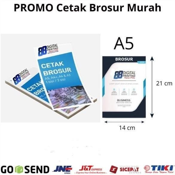 

''Terlaris" Promo Cetak Brosur A Murah 1 Sisi (100 Lbr) Ap120Gsm Murah