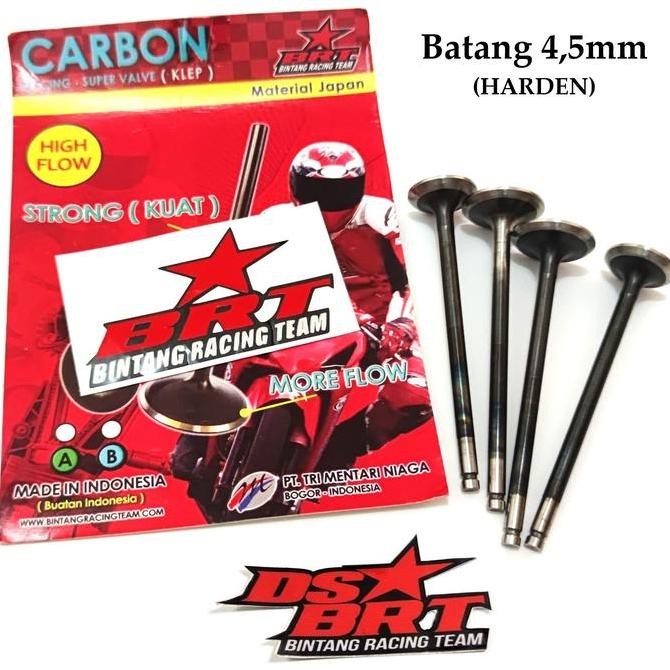 Klep BRT Carbon Suzuki SATRIA FU GSX RAIDER 150 4,5mm 24 22 20 19 4.5 mm Original